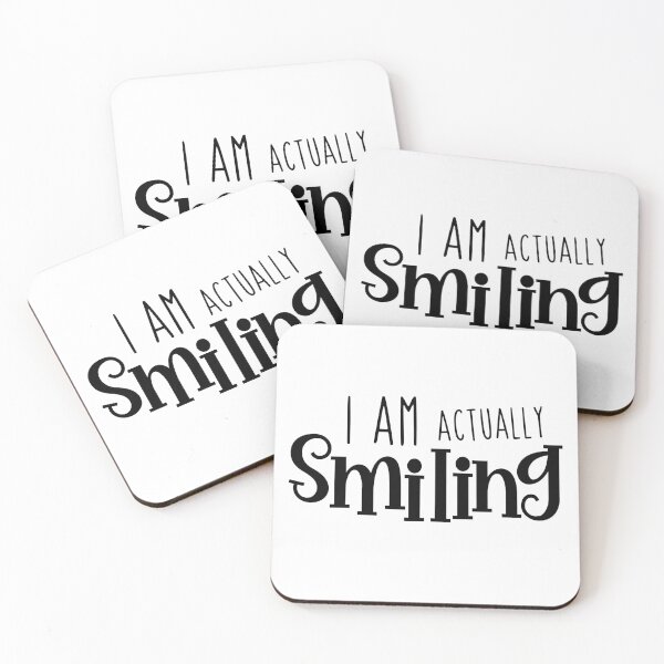 Item preview, I am Actually Smiling, Actually Smiling designed and sold by miraipa.