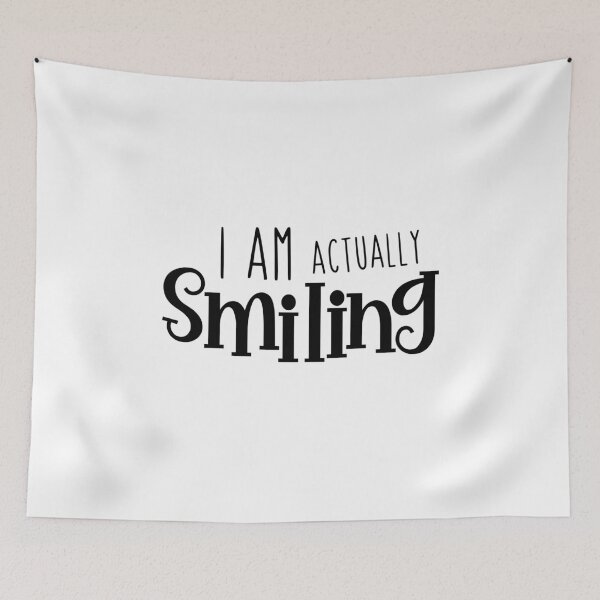 Item preview, I am Actually Smiling, Actually Smiling designed and sold by miraipa.