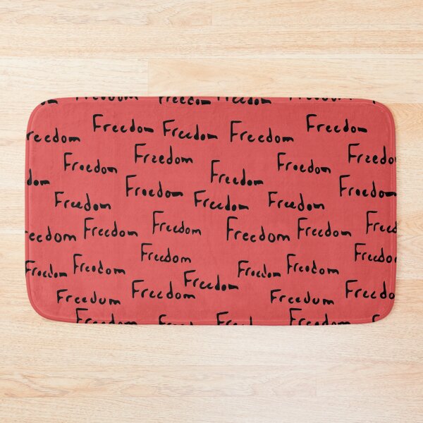 Item preview, Freedom Handwritten Typographic Design (red) designed and sold by Davey's Designs.