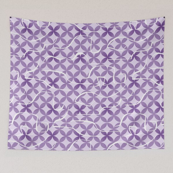 Item preview, Purple retro pattern designed and sold by RinaGArt.