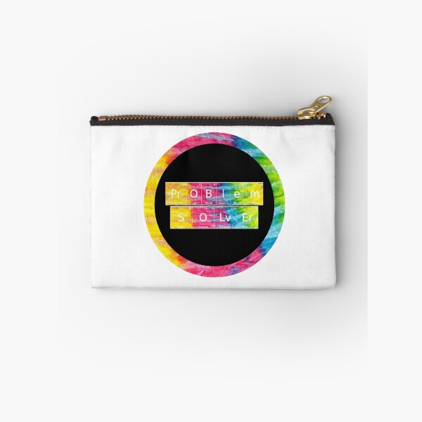 Item preview, Problem Solver written in Chemistry Periodic Table Elements in tie dye font on white background  designed and sold by UncleStuScience.