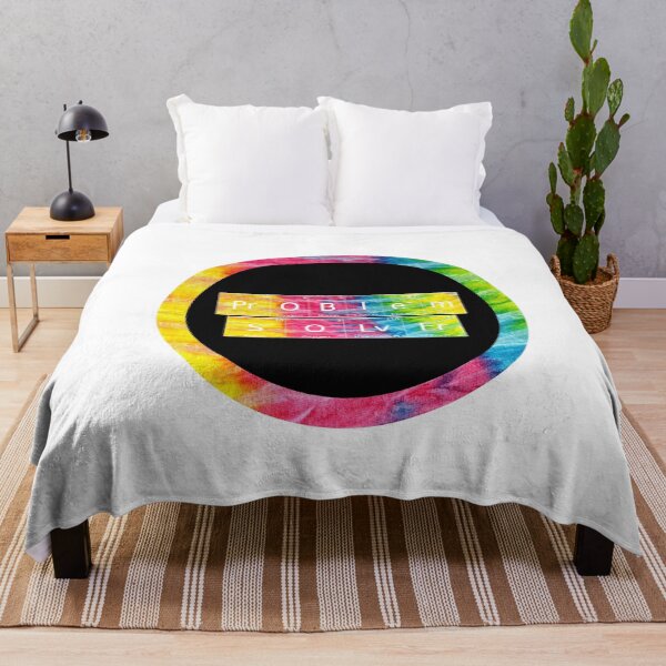 Item preview, Problem Solver written in Chemistry Periodic Table Elements in tie dye font on white background  designed and sold by UncleStuScience.