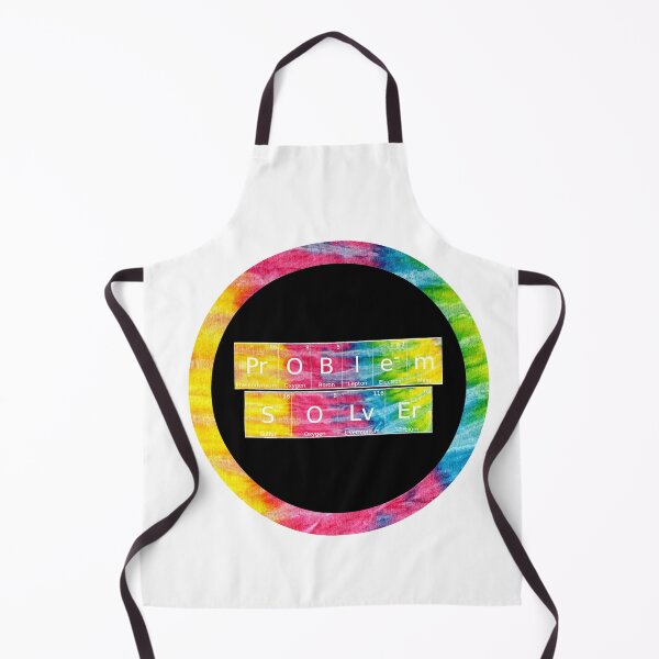 Item preview, Problem Solver written in Chemistry Periodic Table Elements in tie dye font on white background designed and sold by UncleStuScience.