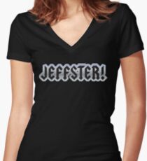 Jeffster tribute band from Chuck TV show Women's Fitted V-Neck T-Shirt