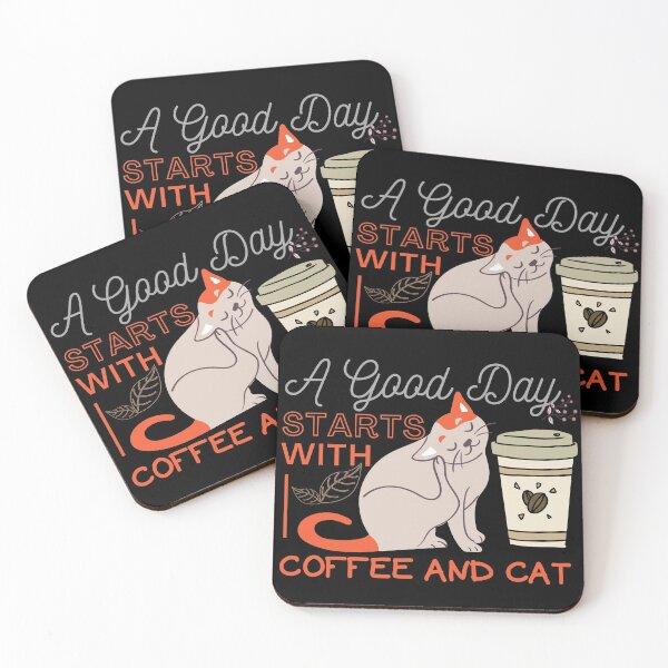 Item preview, A Good Day Starts With Coffee And Cat designed and sold by Anupol.