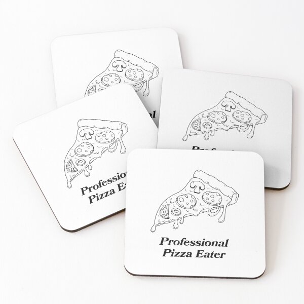 Item preview, Professional Pizza Eater Slice Illustration designed and sold by lemontee.
