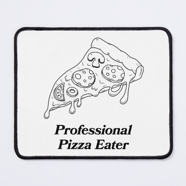 Item preview, Professional Pizza Eater Slice Illustration designed and sold by lemontee.