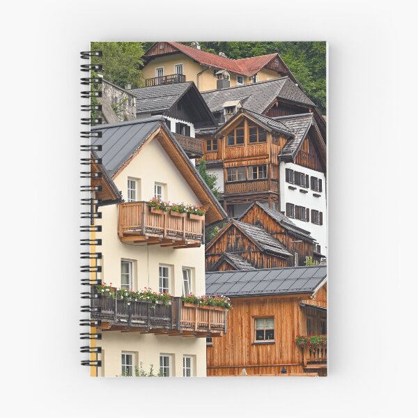 Item preview, Old houses in Hallstatt village Austria designed and sold by goceris.