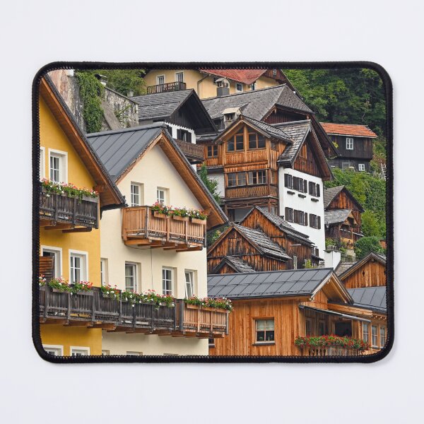 Item preview, Old houses in Hallstatt village Austria designed and sold by goceris.