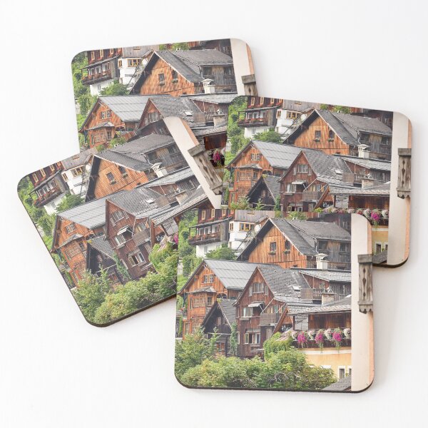 Item preview, Old wooden houses in Hallstatt village Austria designed and sold by goceris.