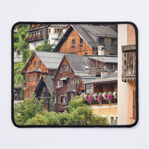 Item preview, Old wooden houses in Hallstatt village Austria designed and sold by goceris.