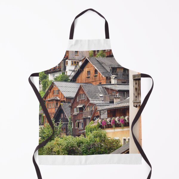 Item preview, Old wooden houses in Hallstatt village Austria designed and sold by goceris.