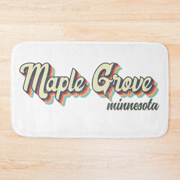 Item preview, Maple Grove City Minnesota Retro Vintage 70s rainbow designed and sold by Teelogic.