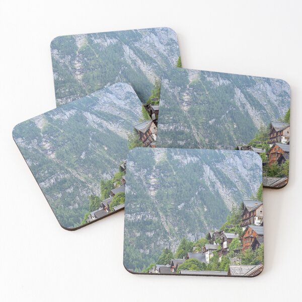 Item preview, Old wooden houses on the mountain in Hallstatt village Austria designed and sold by goceris.