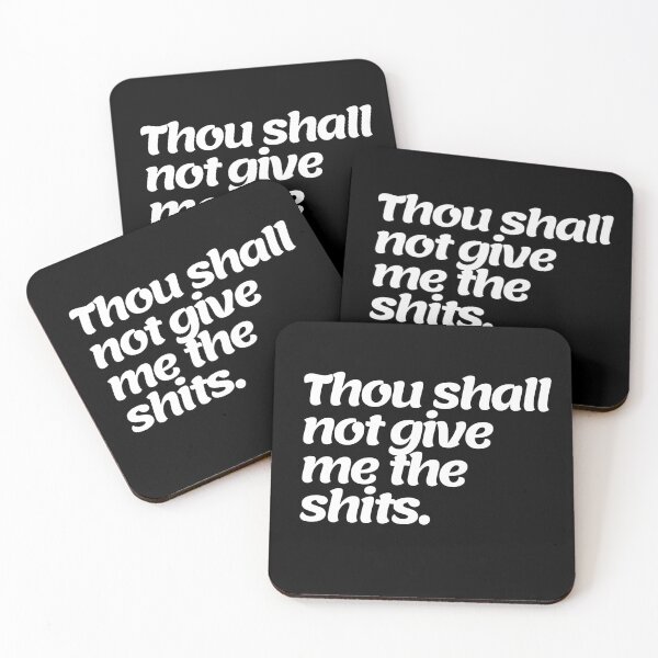 Item preview, Thou Shall not give me the shits. designed and sold by TeeRayBee.