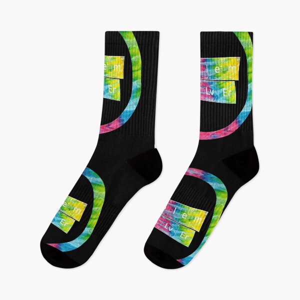 Item preview, Problem Solver written in Chemistry Periodic Table Elements in tie dye font on black background  designed and sold by UncleStuScience.