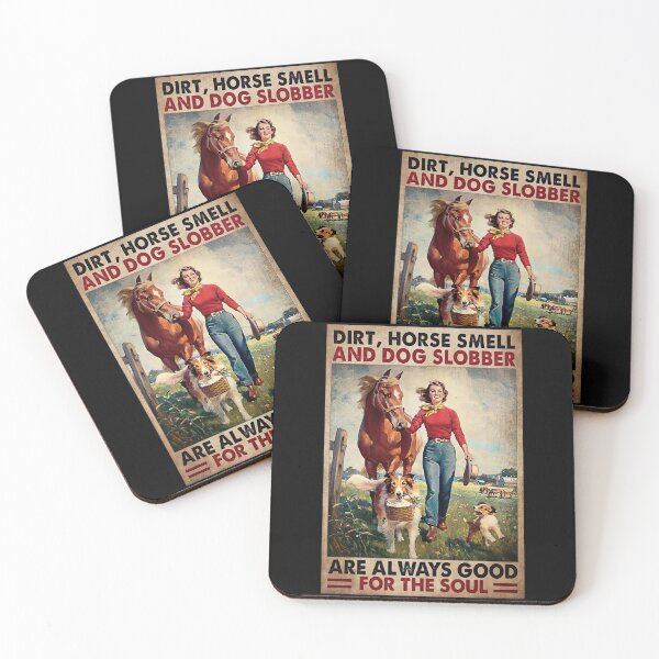 Item preview, Dirt Horse Smell And Dog Slobber Are Always Good For The Soul - Girl Farm designed and sold by MagicatcoArt.
