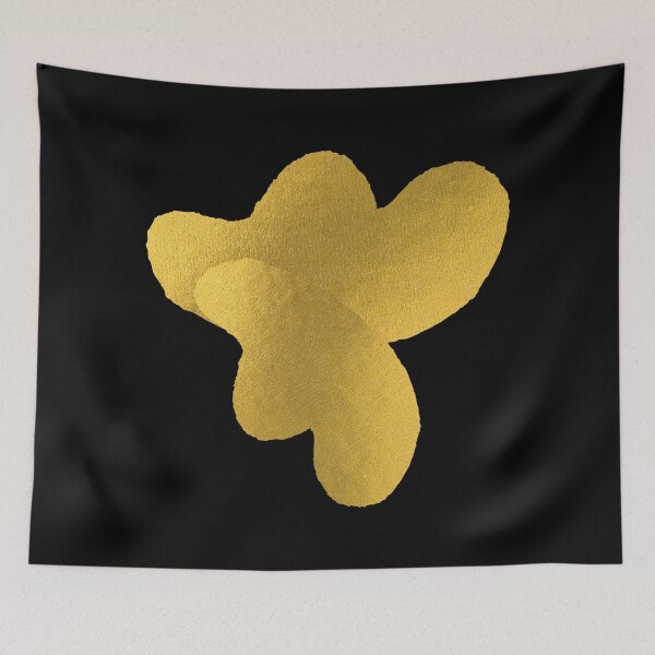 Item preview, GOLD FIG LEAF ON BLACK BACKGROUND  designed and sold by EllieMonroe.