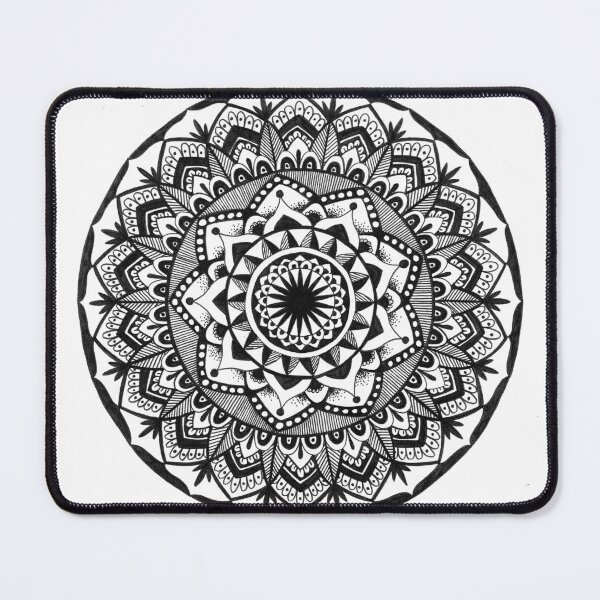 Item preview, Black and White Celebration Mandala designed and sold by mandyshalley.
