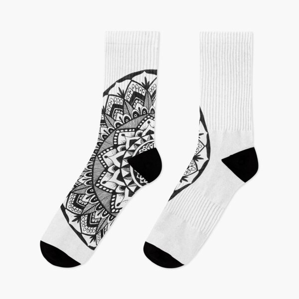 Item preview, Black and White Celebration Mandala designed and sold by mandyshalley.