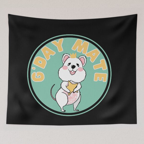Item preview, GDay Mate Quokka - Smiling Australian Quokka designed and sold by CaitU.