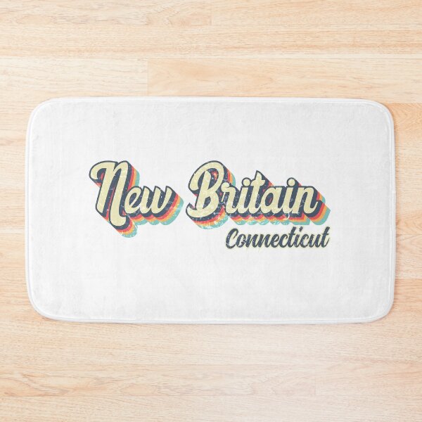 Item preview, New Britain City Connecticut Retro Vintage 70s rainbow designed and sold by Teelogic.