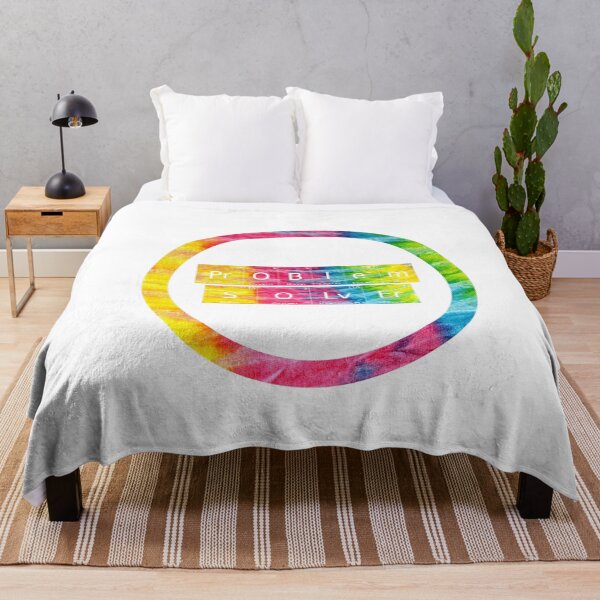 Item preview, Problem Solver written in Chemistry Periodic Table Elements in tie dye font on white background  designed and sold by UncleStuScience.