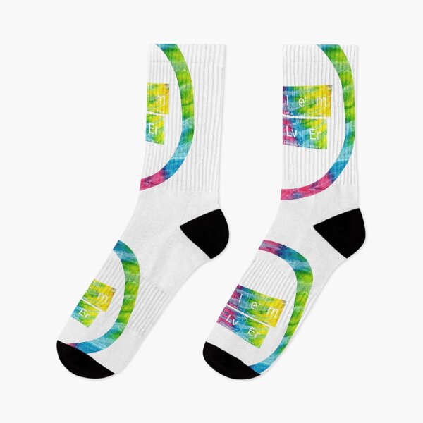 Item preview, Problem Solver written in Chemistry Periodic Table Elements in tie dye font on white background  designed and sold by UncleStuScience.