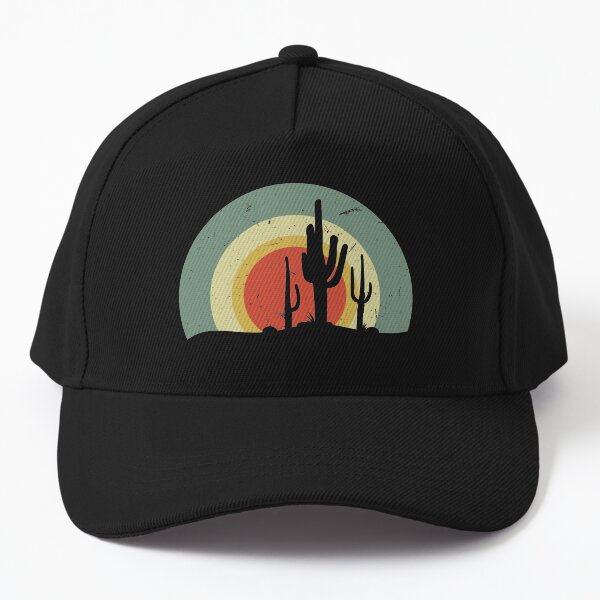Vista previa del artículo con la obra «Cactus Saguaro Desierto Retro Vintage», diseñado y vendido por designandclouds.