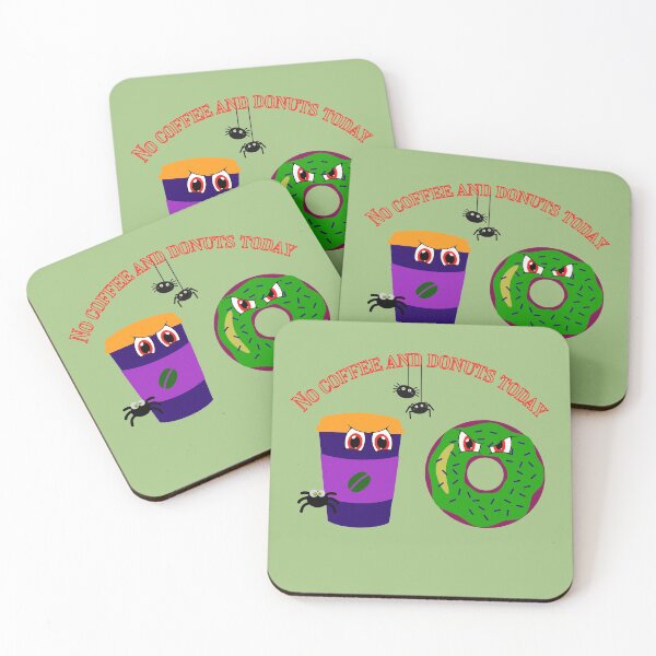 Item preview, Funny Halloween No Coffee and Donuts designed and sold by DonneeCreations.