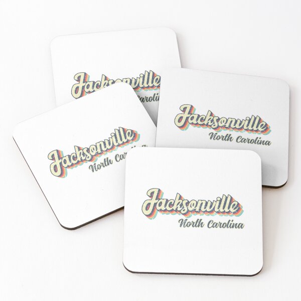 Item preview, Jacksonville City North Carolina Retro Vintage 70s rainbow designed and sold by Teelogic.
