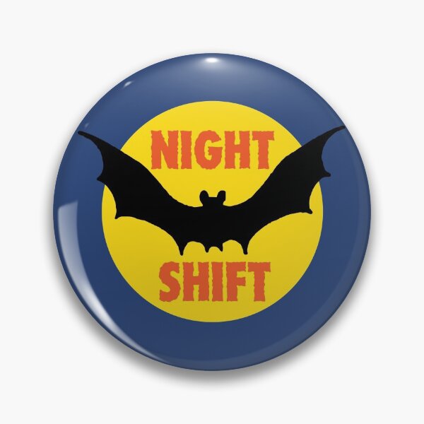 Item preview, Night Shift Retro Bat Design designed and sold by Scott Banks.