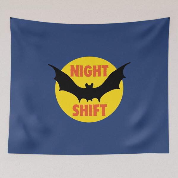 Item preview, Night Shift Retro Bat Design designed and sold by Scott Banks.