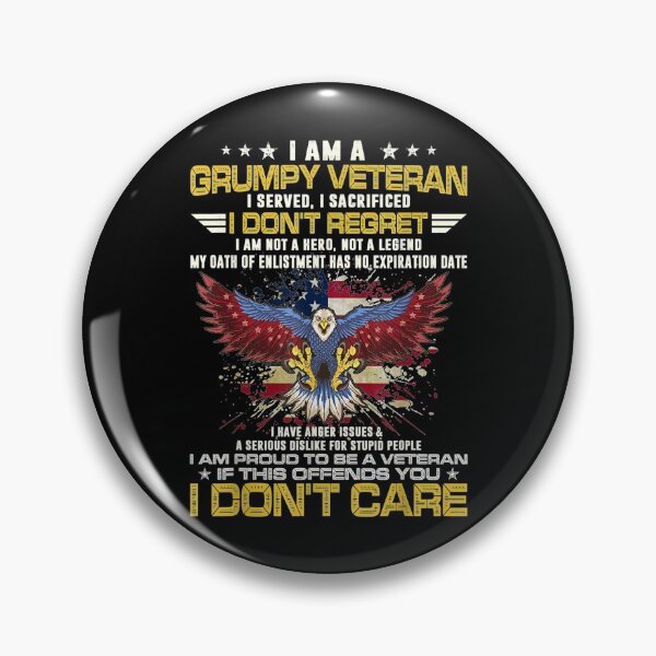 Item preview,  Grumpy Veteran Served Sacrificed Dont Regret designed and sold by donnagia.
