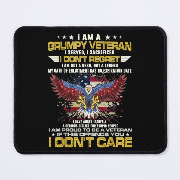Item preview, Grumpy Veteran Served Sacrificed Dont Regret designed and sold by donnagia.