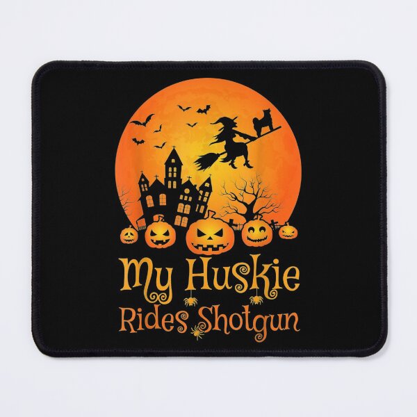 Item preview,  Huskie Rides Shotgun Pumpkin Witch Halloween designed and sold by donnagia.