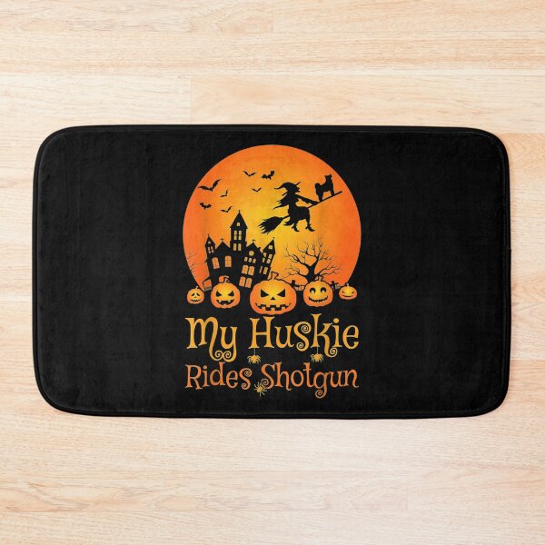Item preview,  Huskie Rides Shotgun Pumpkin Witch Halloween designed and sold by donnagia.