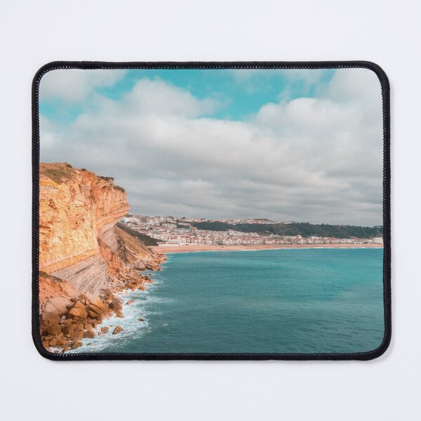 Item preview, Colorful Coast in Teal and Orange at Nazare Portugal designed and sold by Georgia Mizuleva.