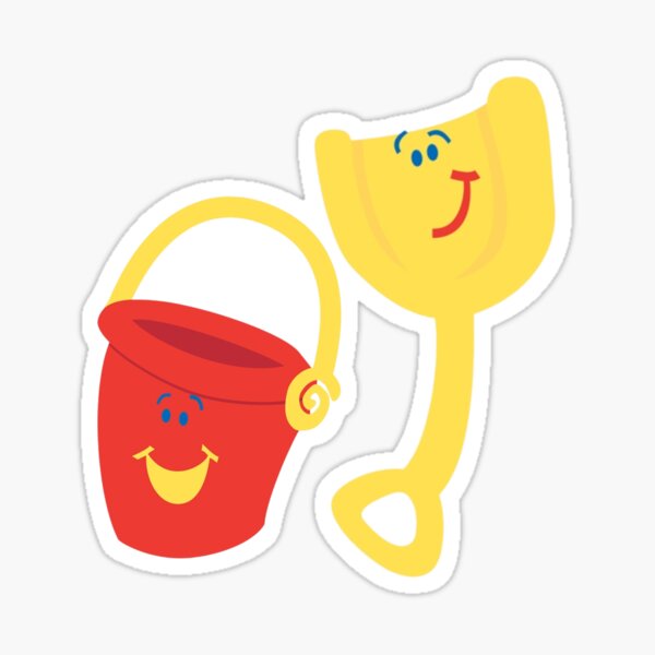 "Blues Clues Pail and Shovel" Sticker for Sale by rentedsoul Redbubble