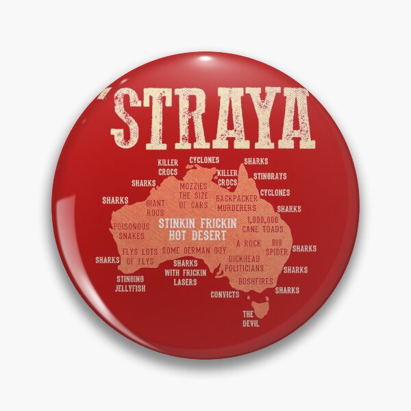 Item preview, Vintage Aussie Day Straya Australia Map G_x27_day Mate Outback Essential  designed and sold by GypsyCuriosity.