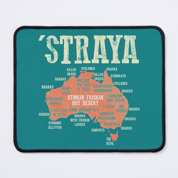 Item preview, Vintage Aussie Day Straya Australia Map G_x27_day Mate Outback Essential  designed and sold by GypsyCuriosity.