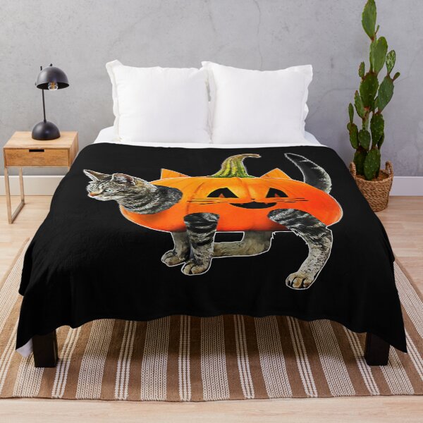 Item preview, Funny Halloween Jack-O-Lantern Pumpkin Cat Shirt for Men designed and sold by Melle123234.