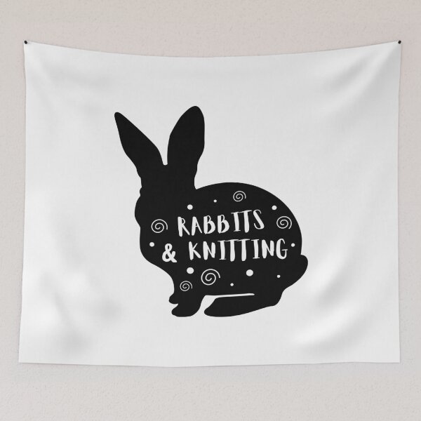 Item preview, Rabbits & Knitting designed and sold by TheGreenGoat.