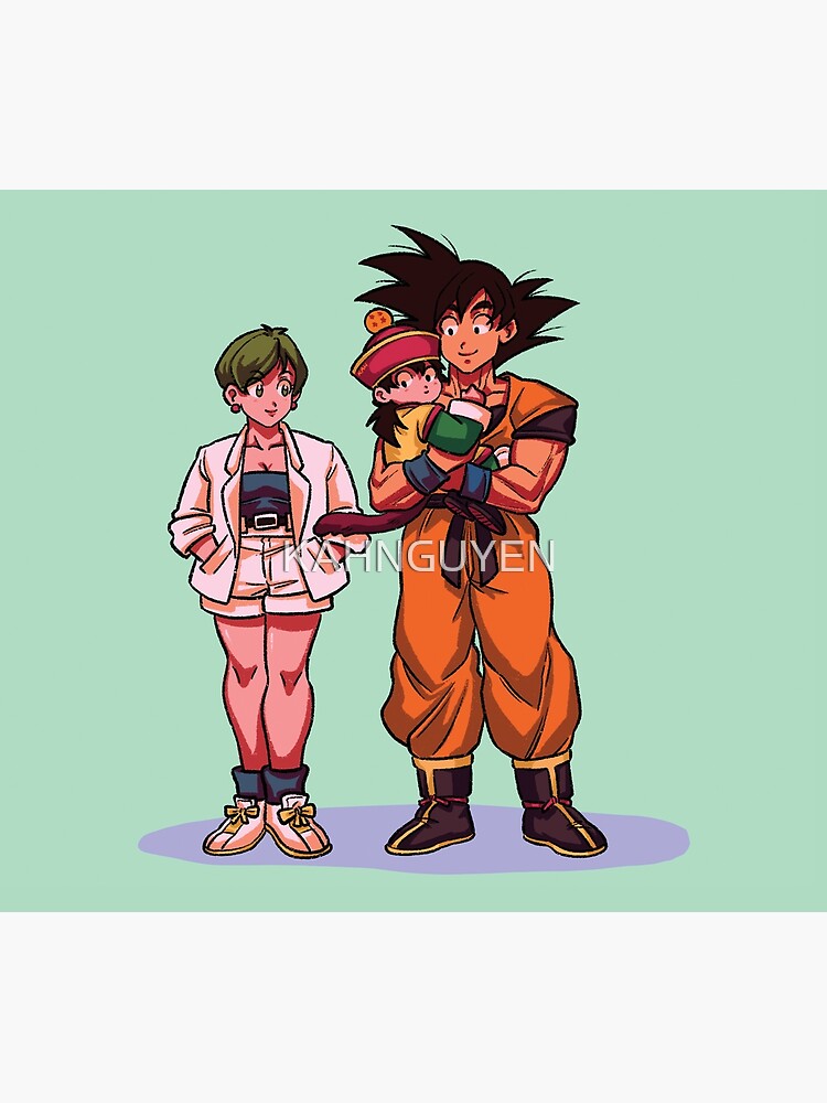 Bulma and Papa Goku 