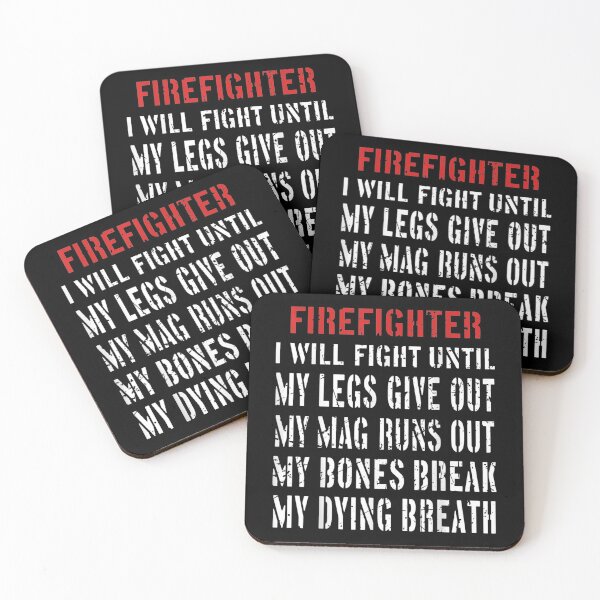 Item preview,  Firefighter Will Fight Until Legs Give designed and sold by gymat3.
