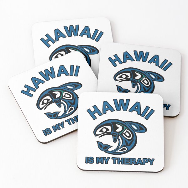 Item preview, Hawaiian art design with the saying hawaii is my therapy. designed and sold by NobelFashion.