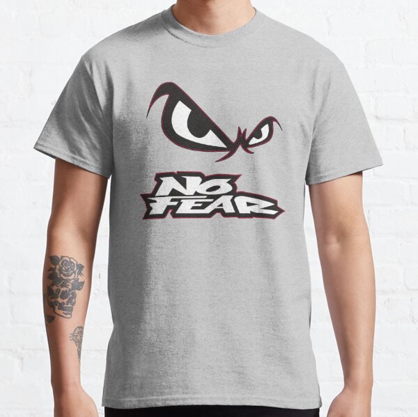 No Fear Core Graphic T-Shirt Mens Charcoal Skate Clothing Top Tee Shirt Tshirt 