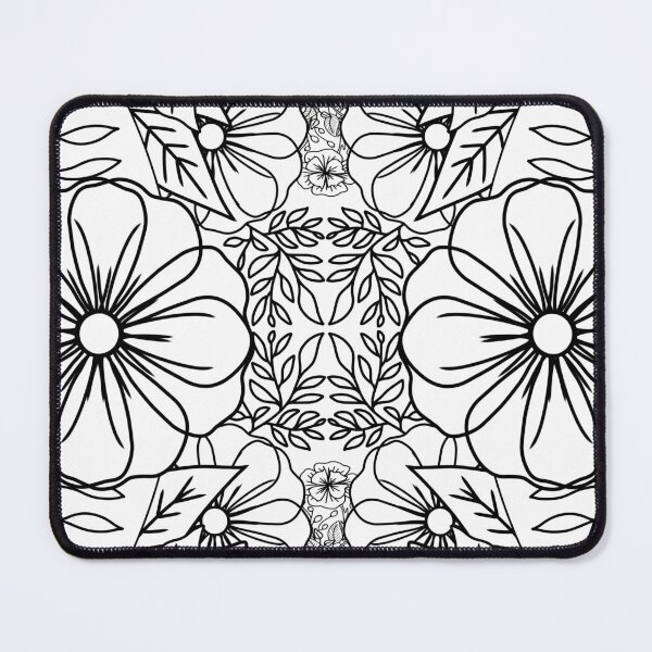 Item preview, Black and white flower pattern designed and sold by LeighsDesigns.