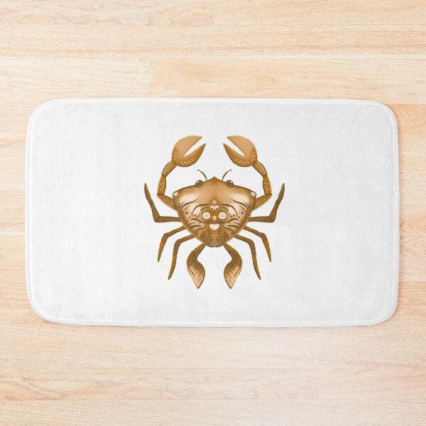 Item preview, Hand drawn Ornamental brown crab designed and sold by jazzydevil.