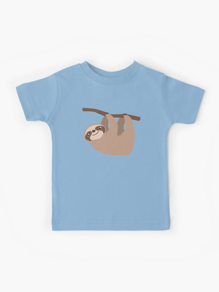 Sloth Clip Art Cuteness Cartoon Kids Cotton T-Shirt Basic Soft Short Sleeve Tee Tops for Baby Boys Girls Sloth Clip Art Cuteness Cartoon Kids Cotton T-Shirt Basic Soft Short Sleeve Tee Tops for Baby Boys Girls